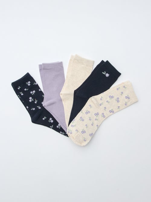 Lot de 5 paires de chaussettes - Kiabi