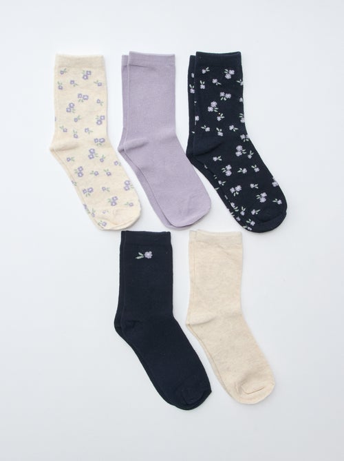 Lot de 5 paires de chaussettes - Kiabi