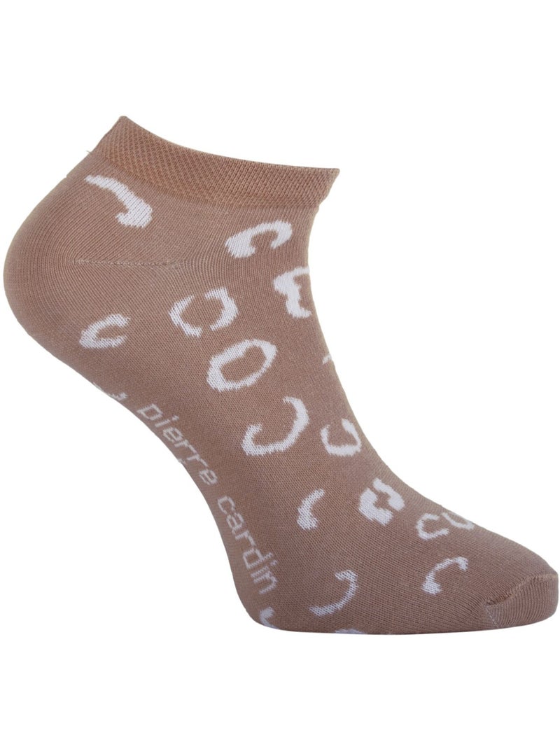 Lot de 5 paires de chaussettes courtes femme à motif  pack a pierre cardin Beige - Kiabi