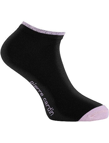 Lot de 5 paires de chaussettes courtes femme à motif pack b pierre cardin