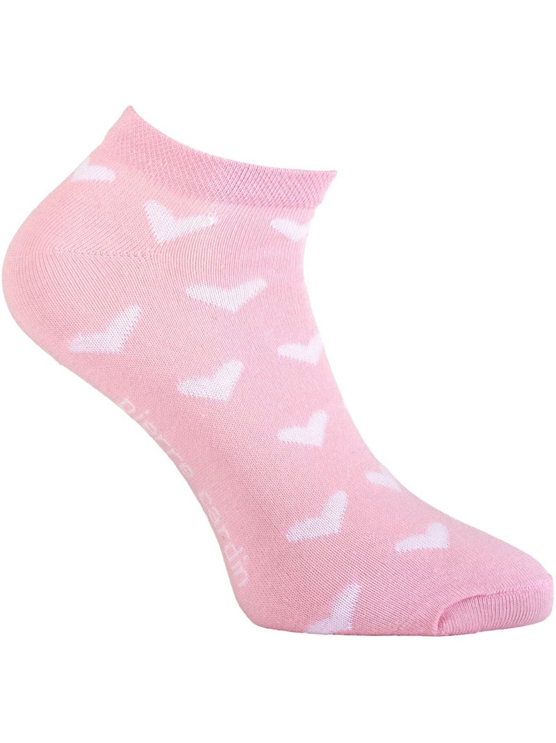 Lot de 5 paires de chaussettes courtes femme à motif  pack b pierre cardin Rose - Kiabi