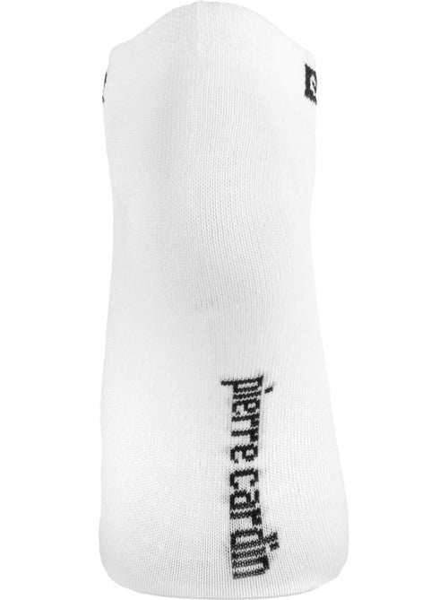 Lot de 5 paires de chaussettes courtes femme unie logo noir pierre cardin - Kiabi Lot de 5 paires de chaussettes courtes femme unie logo noir pierre cardin - Kiabi