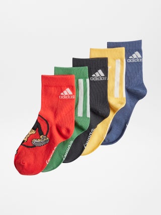 Lot de 5 paires de chaussettes 'Disney' 'adidas'