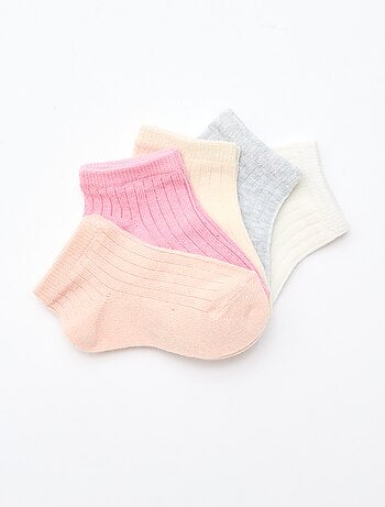 Lot de 5 paires de chaussettes en maille côtelée