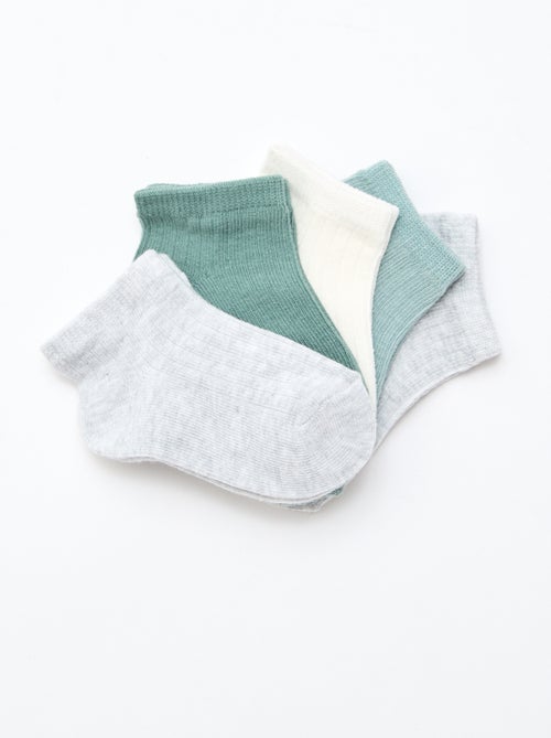 Lot de 5 paires de chaussettes en maille côtelée - Kiabi