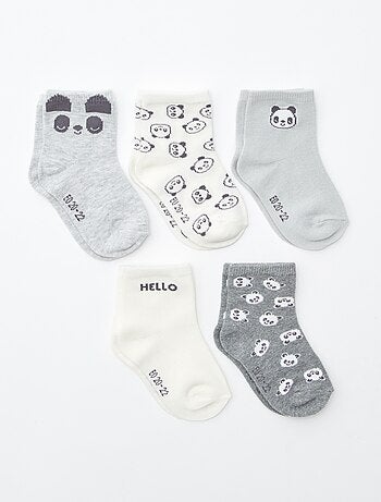 Lot de 5 paires de chaussettes en maille stretch