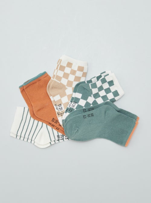 Lot de 5 paires de chaussettes en maille stretch - Kiabi