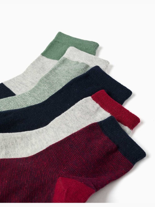 Lot de 5 paires de chaussettes fantaisie - Kiabi