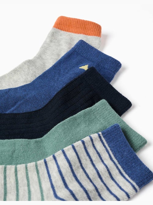 Lot de 5 paires de chaussettes fantaisie - Kiabi