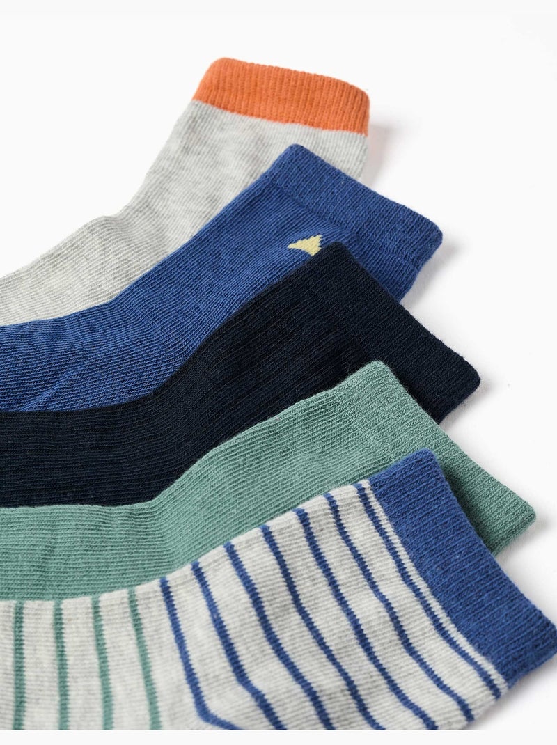 Lot de 5 paires de chaussettes fantaisie Multicolore - Kiabi