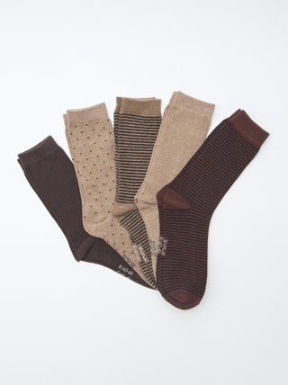 Lot de 5 paires de chaussettes fantaisies