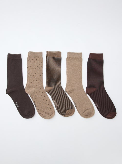 Lot de 5 paires de chaussettes fantaisies - Kiabi