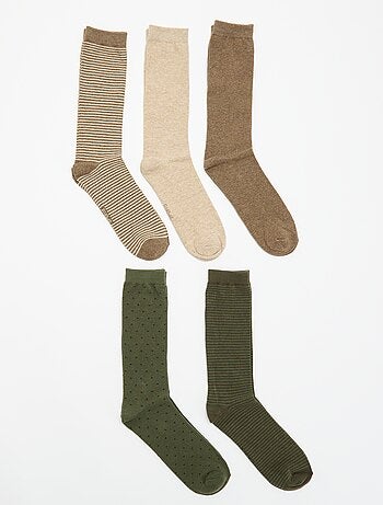 Lot de 5 paires de chaussettes fantaisies