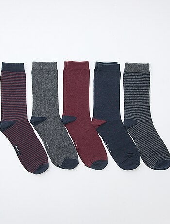 Lot de 5 paires de chaussettes fantaisies