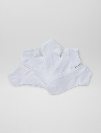 Lot de 5 paires de chaussettes invisibles