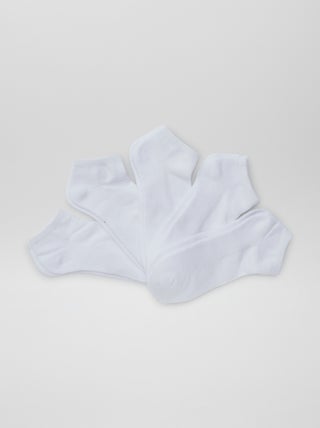 Lot de 5 paires de chaussettes invisibles