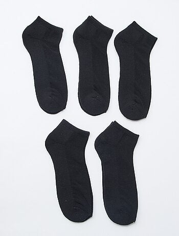 Lot de 5 paires de chaussettes invisibles