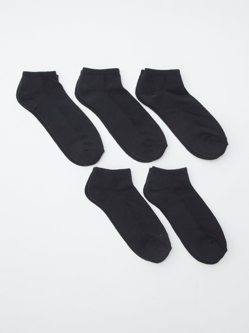Lot de 5 paires de chaussettes invisibles - Kiabi