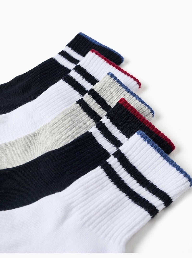 Lot de 5 paires de chaussettes midi de sport Multicolore - Kiabi