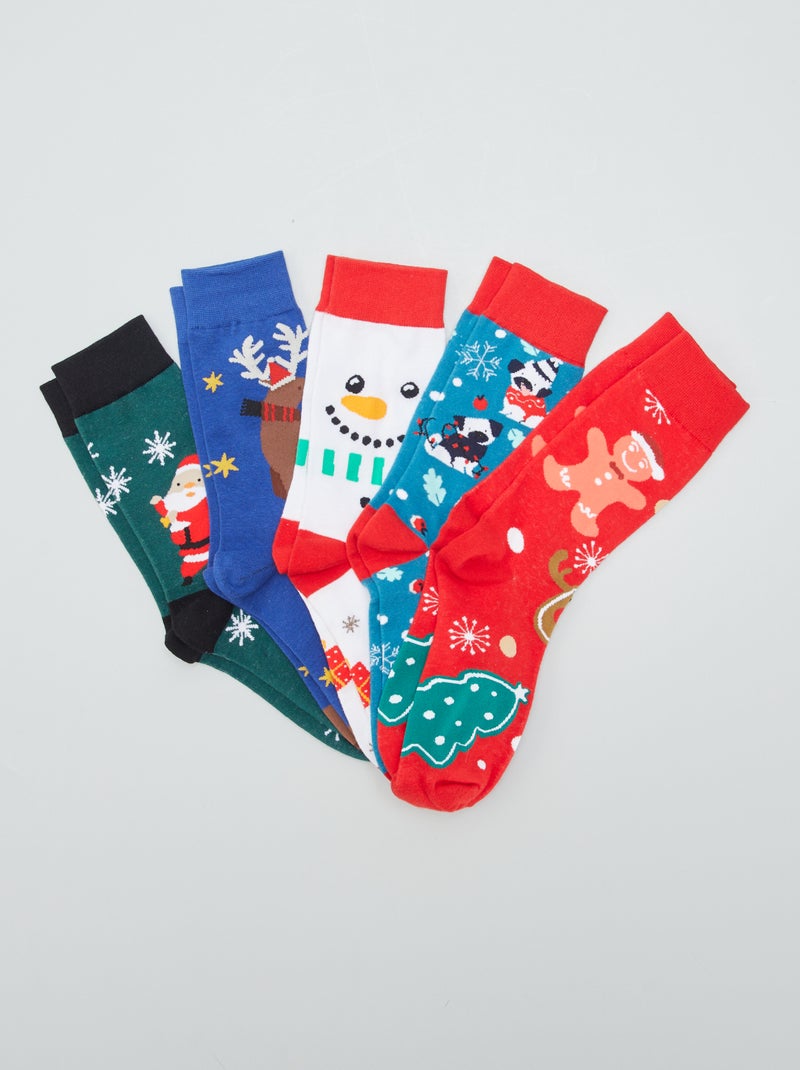 Lot de 5 paires de chaussettes Multicolore - Kiabi