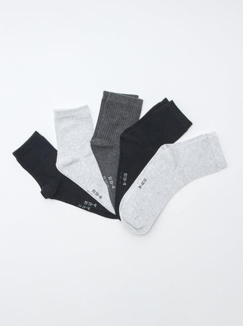 Lot de 5 paires de chaussettes - Kiabi