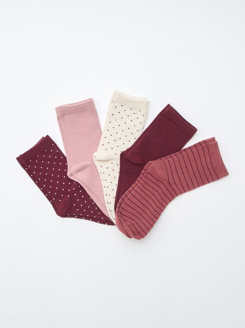 Lot de 5 paires de chaussettes - Kiabi