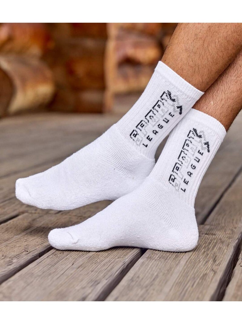 Lot de 5 Paires de Chaussettes Sport   - ATLAS FOR MEN Blanc Gris Noir - Kiabi