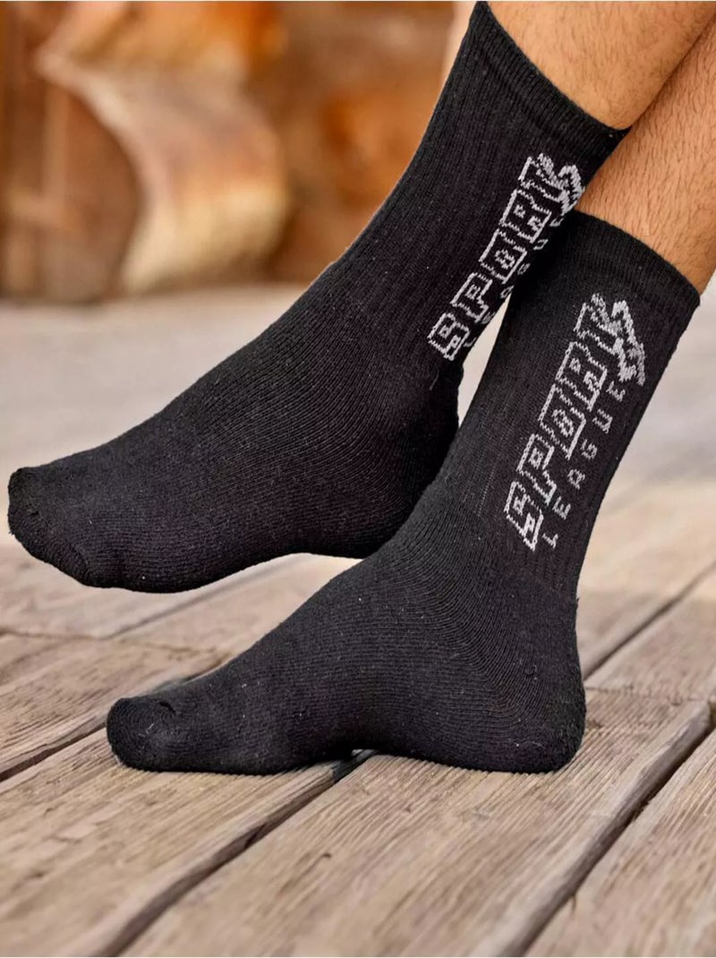 Lot de 5 Paires de Chaussettes Sport   - ATLAS FOR MEN Blanc Gris Noir - Kiabi