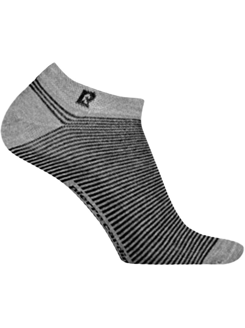 Lot de 5 paires de chaussettes tiges courtes rayées modèle pc 0373 pierre cardin Gris - Kiabi