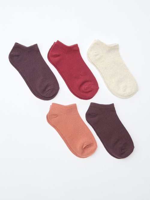 Lot de 5 paires invisibles - Kiabi