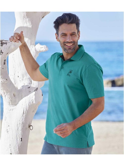 Lot de 5 Polos Pacific Island  - ATLAS FOR MEN - Kiabi
