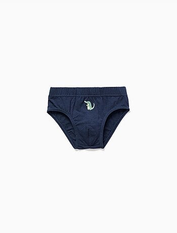 Lot de 5 slips en coton avec crocodiles imprimés