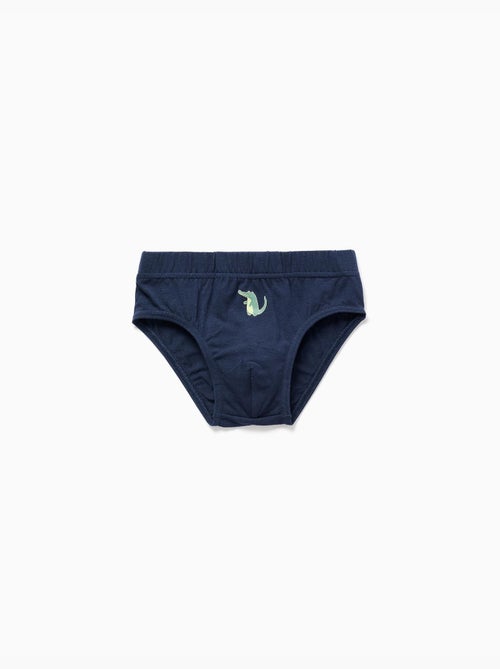 Lot de 5 slips en coton avec crocodiles imprimés - Kiabi Lot de 5 slips en coton avec crocodiles imprimés - Kiabi
