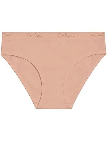 Lot de 5 slips femme en coton uni ceinture fine 2cm class pierre cardin