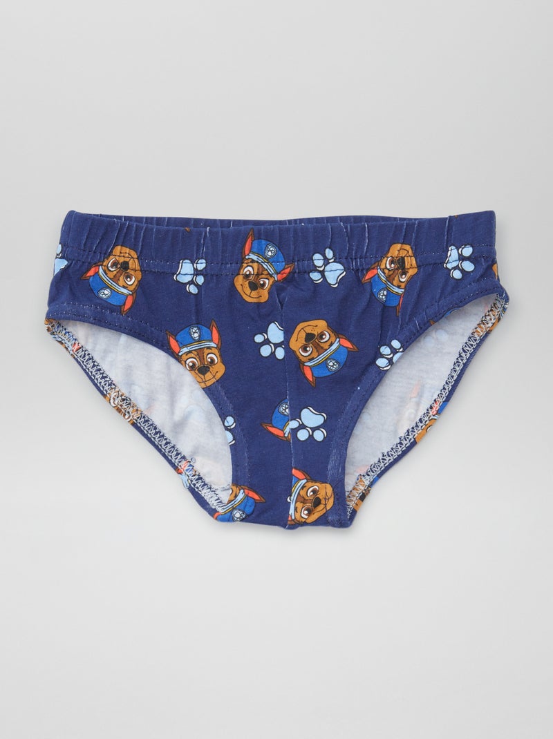 Lot de 5 slips 'Pat Patrouille' Bleu/blanc - Kiabi