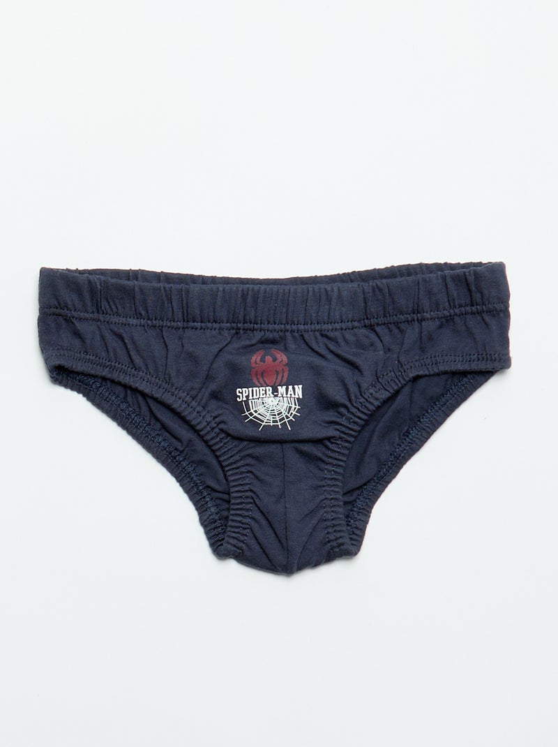 Lot de 5 slips 'Spiderman' Bleu - Kiabi