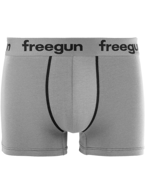 Lot de 6 boxers enfant en coton uni freegun - Kiabi
