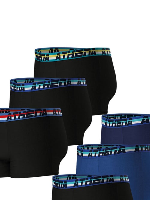 Lot de 6 boxers homme 720 stretch athena - Kiabi Lot de 6 boxers homme 720 stretch athena - Kiabi