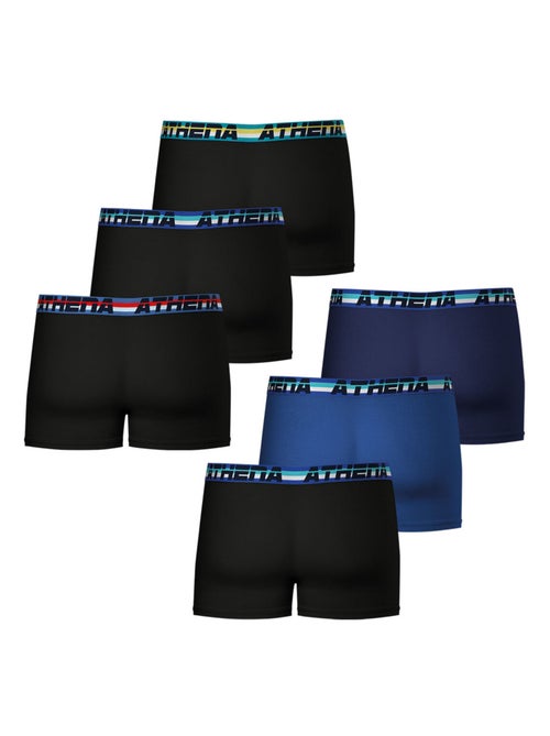 Lot de 6 boxers homme 720 stretch athena - Kiabi Lot de 6 boxers homme 720 stretch athena - Kiabi