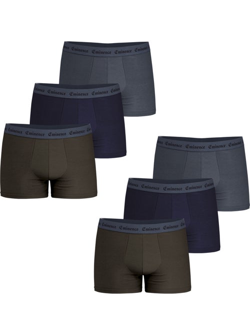 Lot de 6 boxers homme allure eminence - Kiabi Lot de 6 boxers homme allure eminence - Kiabi
