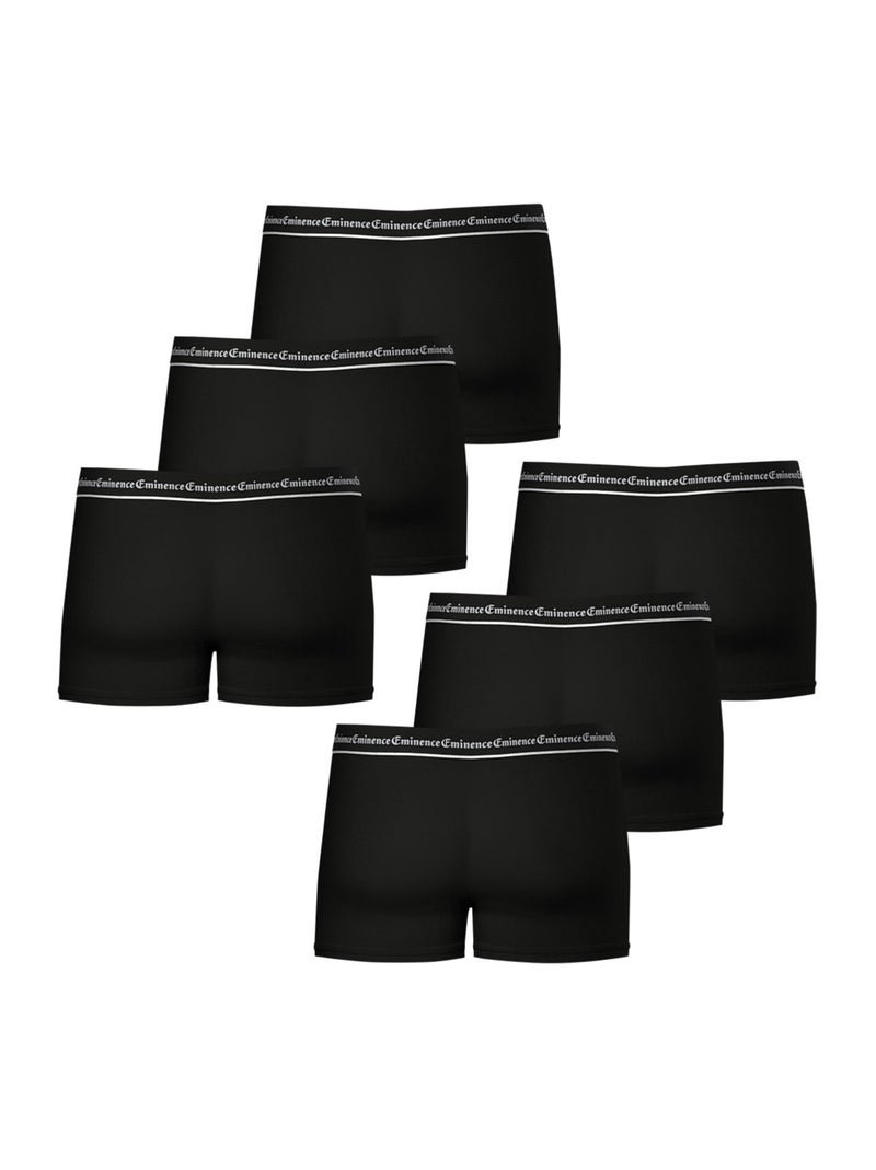 Lot de 6 boxers homme business eminence Noir Blanc - Kiabi