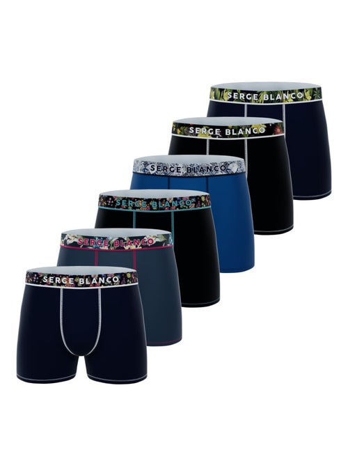 Lot de 6 boxers homme ceinture sublimation serge blanco serge blanco - Kiabi