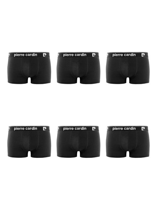 Lot de 6 boxers homme en coton basic pierre cardin - Kiabi Lot de 6 boxers homme en coton basic pierre cardin - Kiabi