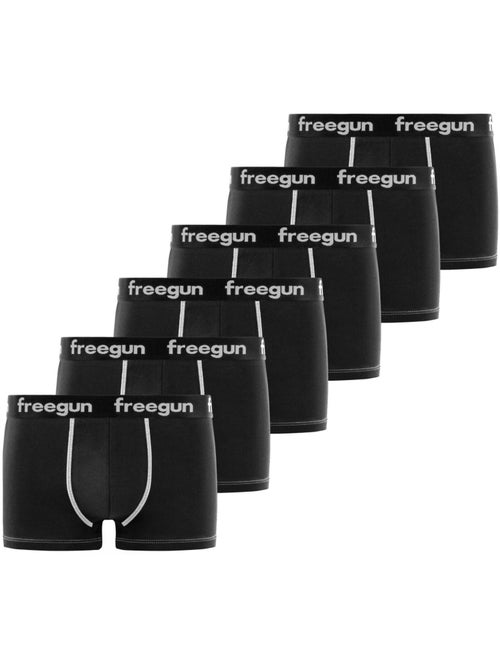 Lot de 6 boxers homme en coton freegun - Kiabi Lot de 6 boxers homme en coton freegun - Kiabi