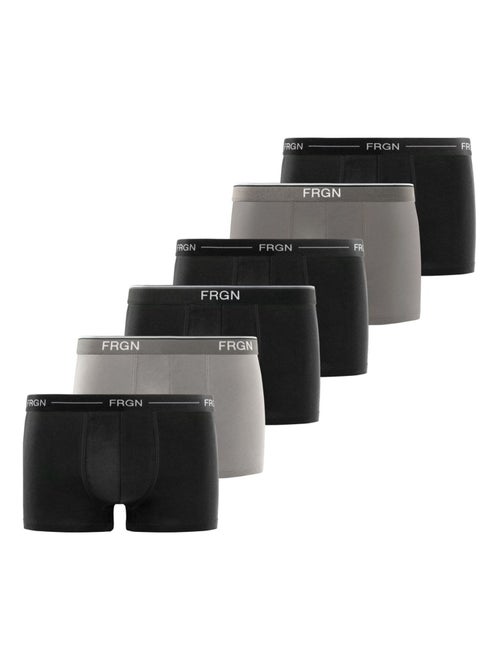 Lot de 6 boxers homme en coton frgn line et class freegun - Kiabi
