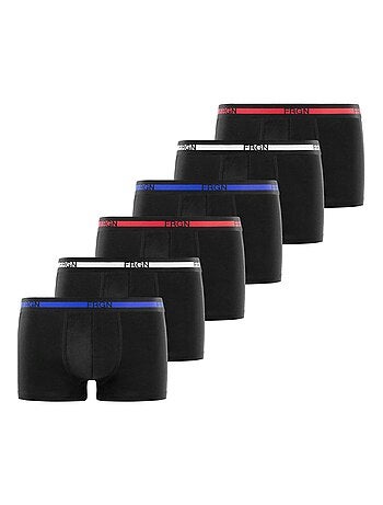 Lot de 6 boxers homme en coton frgn sporty freegun
