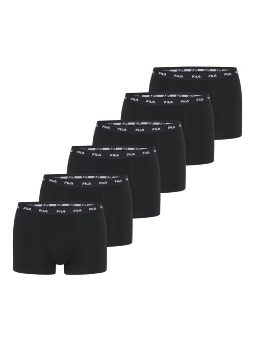 Lot de 6 boxers homme fila  noir fila - Kiabi