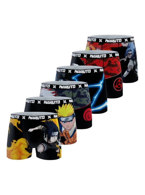 Lot de 6 boxers homme naruto naruto - Kiabi Lot de 6 boxers homme naruto naruto - Kiabi