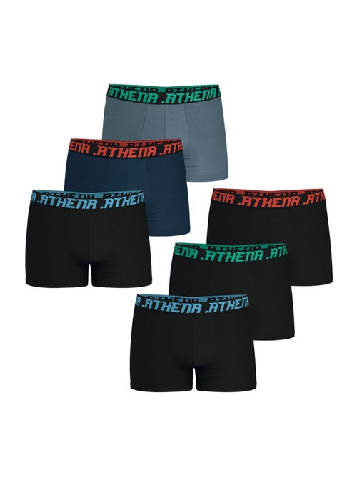Lot de 6 boxers homme trio essentiel athena - Kiabi Lot de 6 boxers homme trio essentiel athena - Kiabi