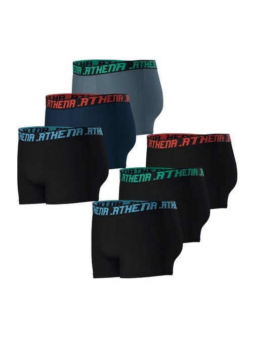 Lot de 6 boxers homme trio essentiel athena - Kiabi Lot de 6 boxers homme trio essentiel athena - Kiabi